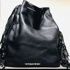 NWOT Victoria's Secret Black Backpack Purse